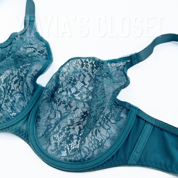 Empreinte 30E Allure 07205 Seamless Lace Underwire T-Shirt Bra in Jade/Green - Picture 13 of 16